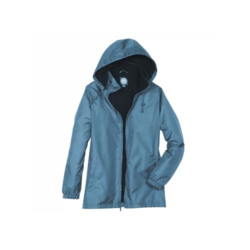 totes Womens Rain Jacket with Hood Rain Coat for Women Waterproof Womens Coats, Storm Blue, Large