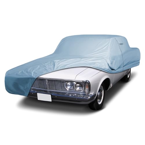 Image of iCarCover Premium Car Cover for 1954-1961 Plymouth Savoy Wagon Heavy Duty Waterproof All Weather Automobiles Custom Fit Indoor Outdoor UV Snow Protection Covers with Straps and Bag