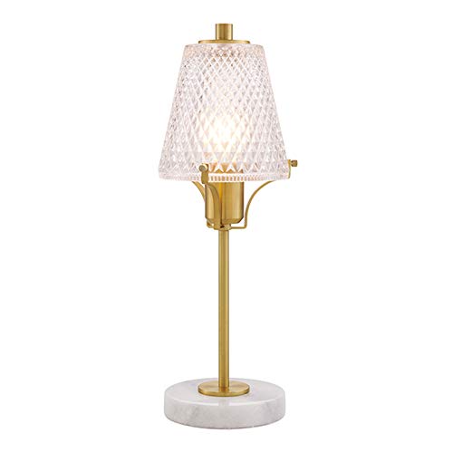 Lampe de chevet anti-éblouissement en verre pour lecture nocturne