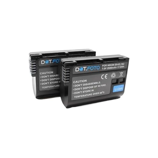 2 x Dot.Foto EN-EL15, EN-EL15b, EN-EL15c Premium Hög Kapacitet 7.0v / 2500mAh Kompatibelt Batteri för Nikon