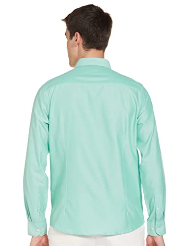 Image of Max Men Cotton Solid Slim Fit Oxford Shirt