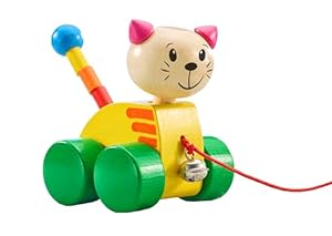 Selecta Tinka Nachzieh Katze Holzspielzeug 12 cm