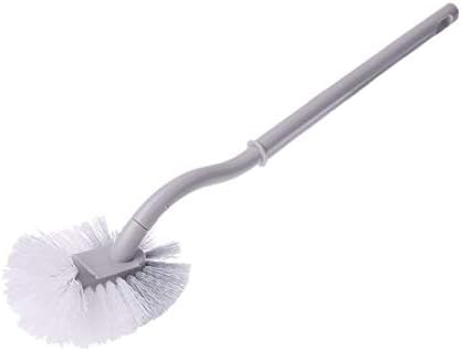 Convenient Portable Thickened Plastic Long Handle Toilet Double Side Bathroom Cleaning Brush Curved Strong Decontamination House Use