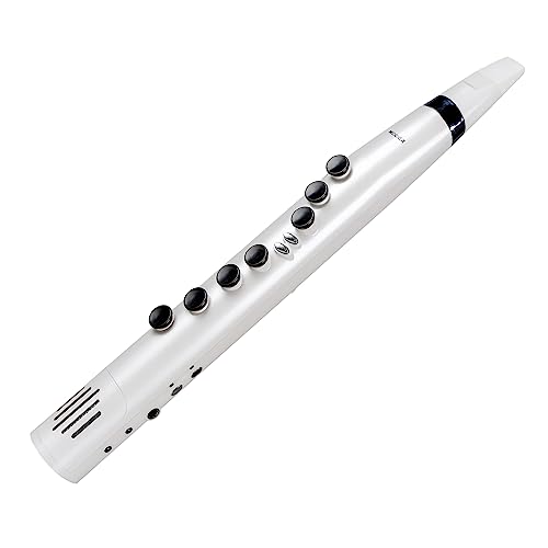 MOOER WI100 Digitales Blasinstrument, Mini Elektrisches Saxophon mit Drei-Oktav-Bereich, Pitch-Shifter und 37 Tönen, Weiß