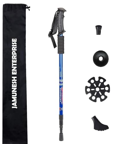 Image of Trekking Poles - Lightweight Collapsible Hiking Poles, Shock-Absorbent Walking Sticks With All Terrain Accessories And Carry Bag (Trekking Poles 1 Pack)