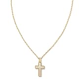 Kendra Scott Cross 14k Gold-Plated Pendant Necklace in Ivory Mother-of-Pearl, Fashion Jewelry for Women