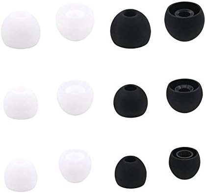 JustEarbuds Replacement Earbud Tips for Senso in Ear Headphones - 6 Pairs - Small, Medium, and Large