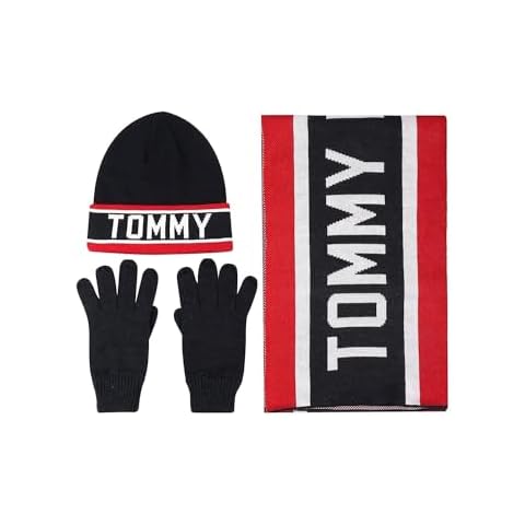 Ensemble Bonnet, Gant et Écharpe Tommy Hilfiger Cover