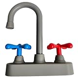 Toy Sink Accessories Simulation Plastic Kitchen Faucet Play Sink Model for Home & Outdoor Preschool Role-Playing Games
