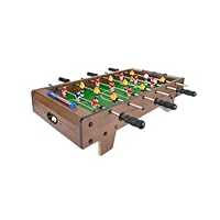 B4E Table Top Football Game – Wooden Mini Foosball Table for Kids & Adults – Indoor Outdoor Family Game, 20\u201D & 27\u201D Size Options – Classic Desktop Soccer Match Game for Ages 5+ (27 Inch)