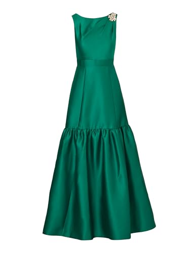 Image of Adrianna Papell Women's Mikado Flounce Shirred Gown