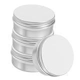 LABRIMP 4 Stück Runde Aluminiumboxen Für Seifenpaste Leichte Metalldosen Mit Luftdichtem...