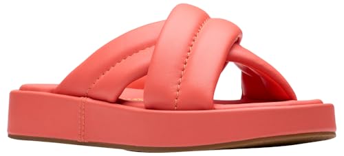 Clarks Para Mujer. 26181183 Sandalias De Piel Alda Glide Coral (38), 1 A 3Cm, Ninguno, Casual - 7
