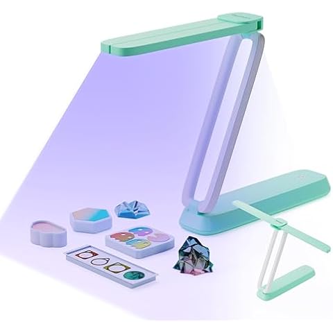 Resiners UV Light for Resin Curing, UV Resin Light, Wireless & Rechargeable UV Lamp, 3-in-1 Uses, Foldable Blacklight Ultraviolet LED, Craft Supplies Tools for Resin Molds, Jewelry Making, DIY Decor Cover
