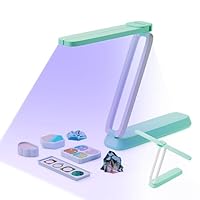 Resiners UV Licht für Harz, Wiederaufladbares UV Licht, 3-in-1 Verwendung, Faltbar UV Lampe für Harz, Tragbare Mini UV LED Lampe, Harzzubehör, Harz-Kits für UV-Harz, Harzformen, Schmuckherstellung