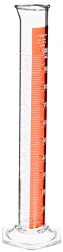 Cylindre gradué Type B Koehler 332-002-003 avec graduation inaltérable de 100 ml
