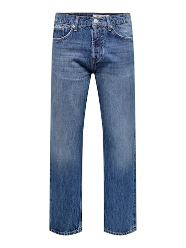 Only & Sons Male Normal geschnitten Jeans ONSEDGE Mittlere Taille Gerade...