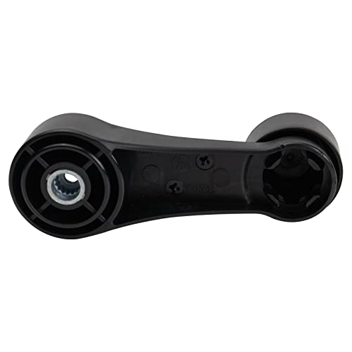 Image of TRQ Front Window Crank Handle Set Black Compatible with 2005-2007 Kenworth T300 2005-2006 T600A