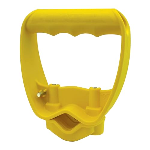 QMQJIA High Strength Back Saving Loop Handle Attachment Fit for Gardening Tool with Antislip Surfaces and Lightweight Structure