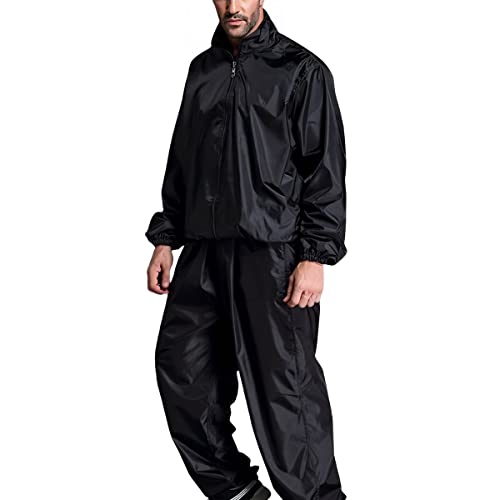 Suda más y quema grasa con este chándal sauna de hombre 2XL para running 2