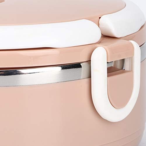 0.7L Thermos Lunch Box, 304 Stainless Steel Portable Stainless Steel Thermal Insulated Rice Noddles Lunch Box, Bento Box Food Bowl for Home Use, Insulated Lunch Container (Single Layer_Pink)