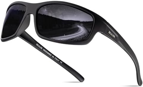 BEALER Óculos de sol esportivos polarizados para homens, leve, ar...