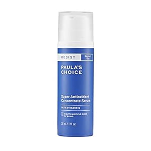 Paula’s Choice RESIST Super Antioxidant Serum with Vitamin C, Ferulic Acid & Coenzyme Q10, Anti-Aging Treatment for Dry Skin, 1 Ounce