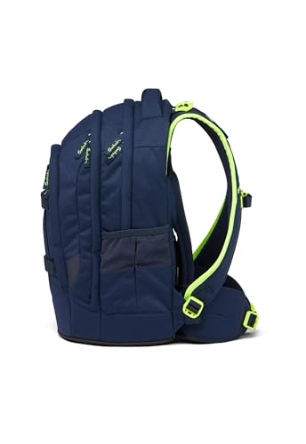 Satch pack design originali, alta qualità, ben organizzati, sostenibili Toxic Yellow - Blu scuro - 3