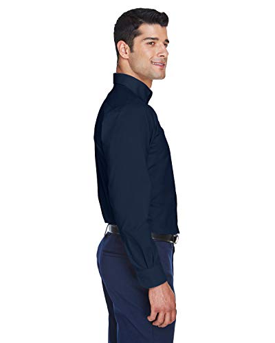 Devon & Jones Men's Crown Woven Collection™ Solid Broadcloth L Navy #TOP2