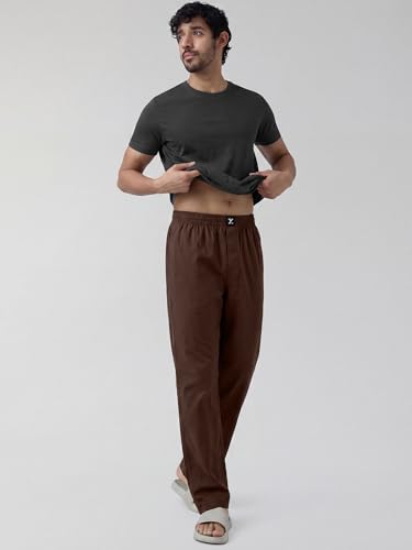 Image of XYXX Men's Pace Super Combed Cotton Regular Fit Solid Pyjamas