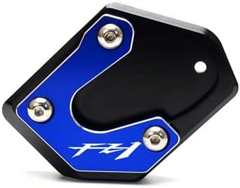 M Kickstand Foot Side Stand Extension Pad Support Plate for Yamaha Fz1 FZ-1 FZ1 2006-2015 2014 2013 2012 Y (Color Blue)