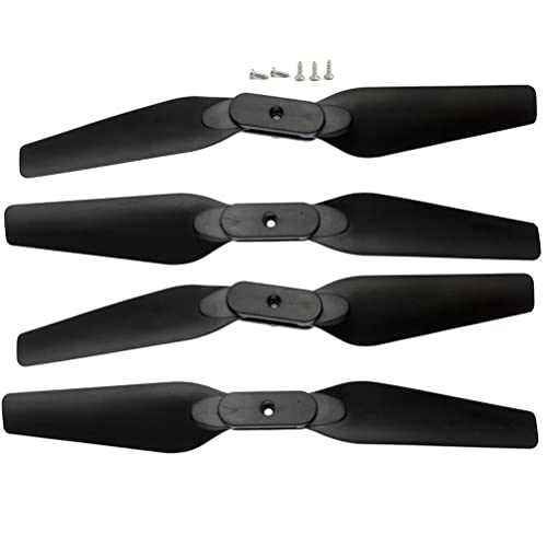 フォールドドローン互換E525 LS-E525 E88 TENG1交換部品RCクアッドコプターアームモータープロペラランディングギアガードアクセサリー(TYPE123 BK 4 BLADES)