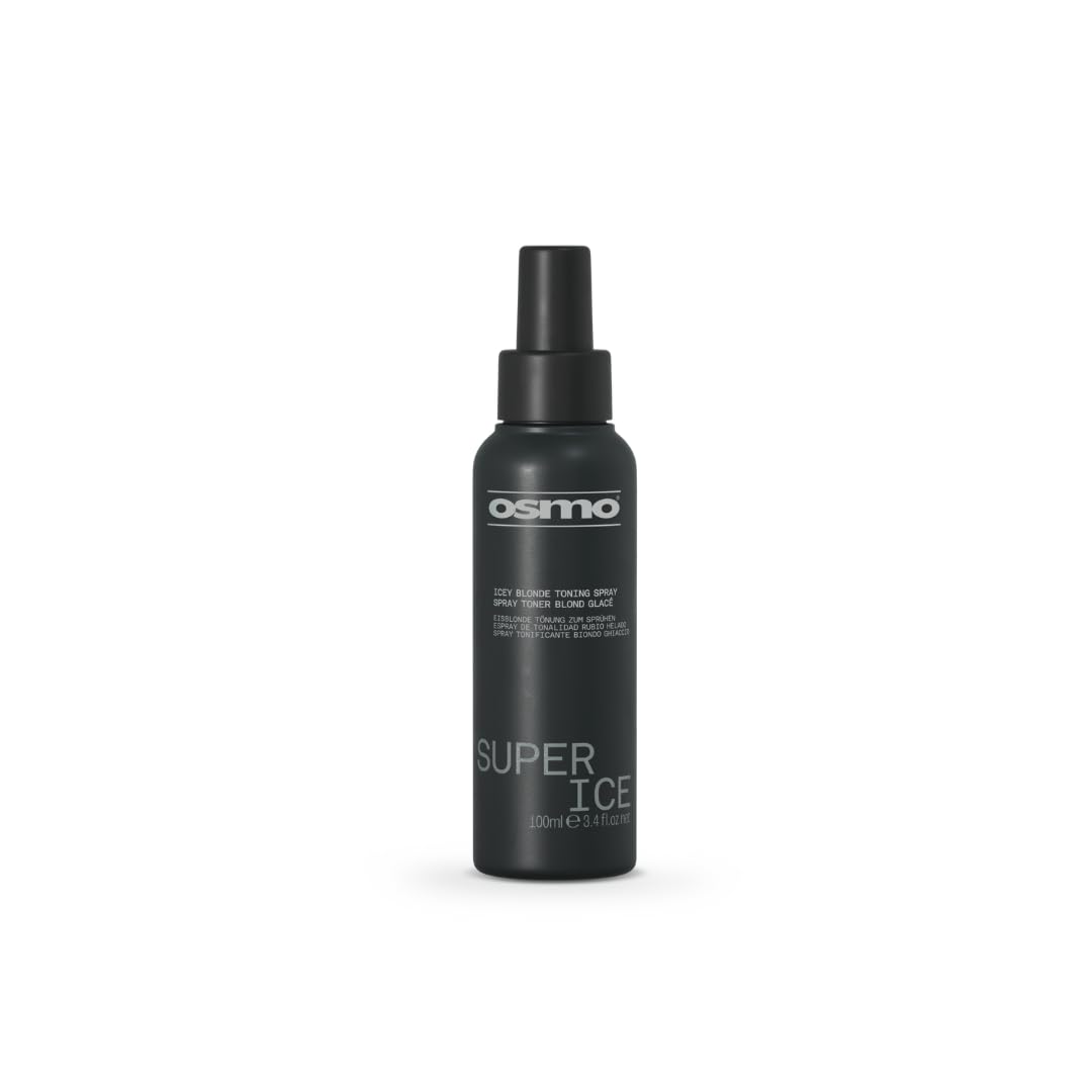 OSMO Super Ice Miracle Treatment Toning Spray | Black Nourishing Leave-in Toning Spray | Ash Blonde Toner | Vegan. 100ml.