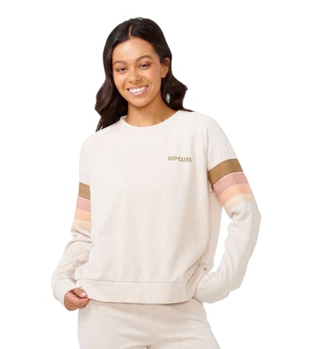 Rip Curl womens High Tide Surf Raglan Pullover Crew Sweatshirt