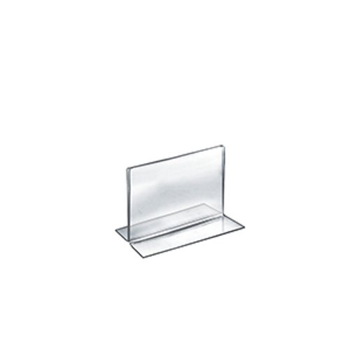 Acrylic Clear 2 Sided Sign Holder 6W x 5H Inches Pack of