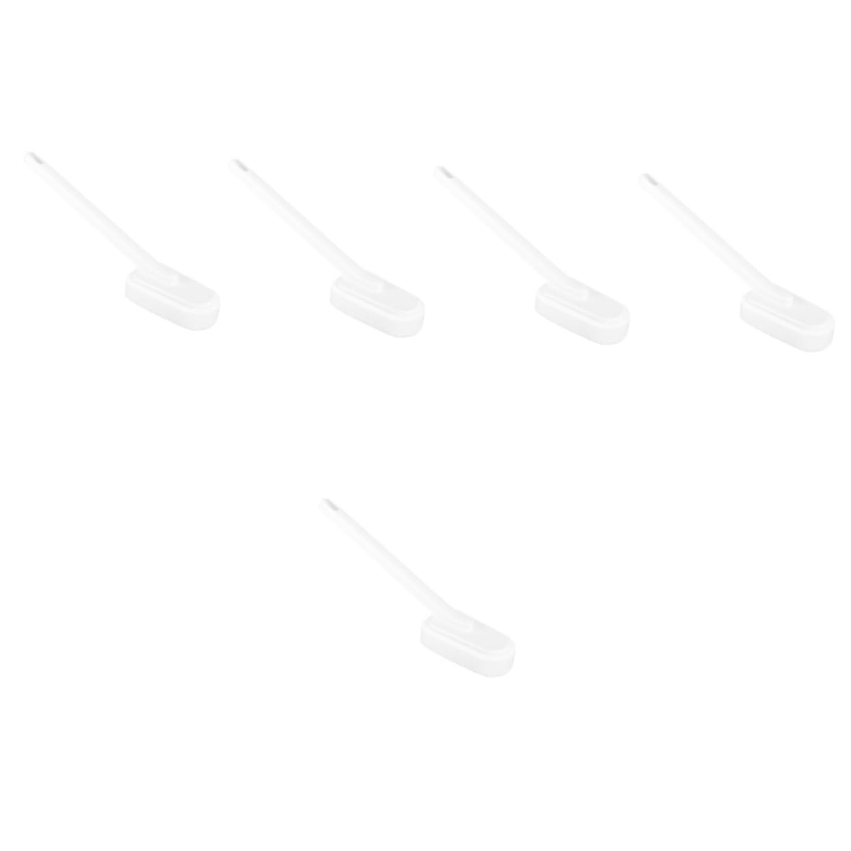 PACKOVE Cepillo De Esponja De Mango Largo 5 Unidades Limpiador De Baño Fregado Productos Suaves UV para Suelo Inodoro Práctico Cepillo De Baño Cepillo para Grietas Estropajo
