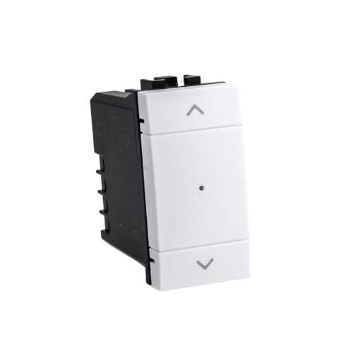 Pulsante Modulo Tapparelle Connesso Smart WiFi, Compatibile Con Bticino Living, Colore Bianco, App Tuya, Per Tende e Persiane, 220V 2A