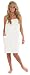 VEAMI Women's Spa Wrap Towel with Snap Closure -Mirage White-Medium/Large