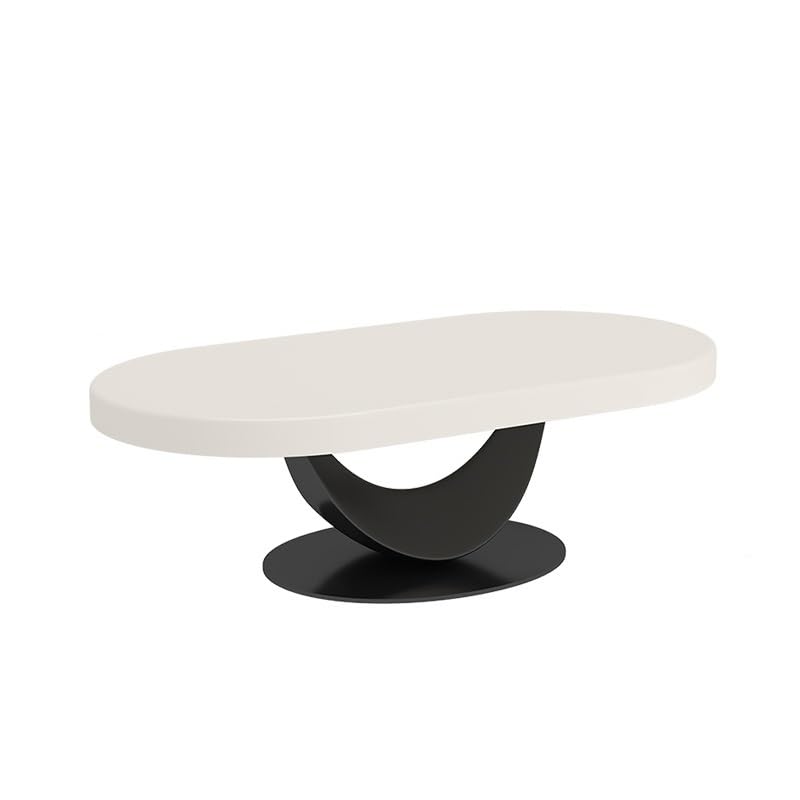 WFchenj222-6 Mesa de Centro, Mesa de Centro Ovalada de Madera for Sala de Estar, Muebles for Espacios pequeños, Mesa de Centro de Madera Maciza for Uso doméstico Mesa Auxiliar(100cm)