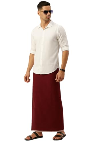 Image of pure cotton lungi for men