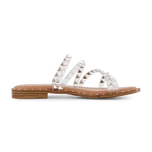 CUSHIONAIRE Women's Tonya Studded slide sandal with Memory Foam4