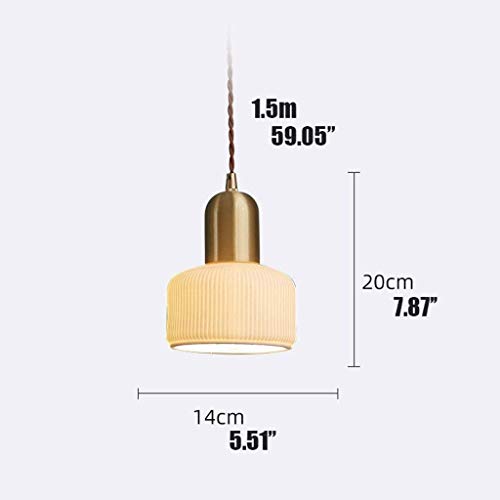 Lámpara japonesa de cerámica con cable ajustable para regular luz en pasillos 6