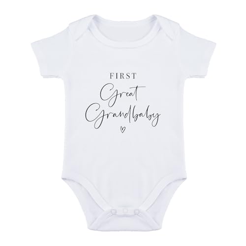 Frist Great Grandbaby Bodysuit for Baby Pregnancy Announcement for Promoted to Great Grandparents Bodysuit