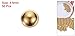 #US 50pcs Precision Solid Brass Bearing Balls 4.5mm Industrial Ball Spheres