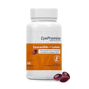 EyePromise Zeaxanthin + Lutein Eye Vitamin – 60 Softgels Capsules Made with Natural Ingredients for Diets Including Gluten Free and Vegetarian – Protect & Enhance Your Eye Health Completely
