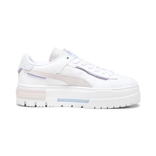 Image of PUMA Womens Mayze Crashed Wns White-Galaxy Pink Sneaker - 8 UK (39249501)