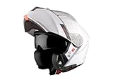 MT Casco Moto Modular FU935SV Genesis SV Solido A0 Blanco Brillo Talla S