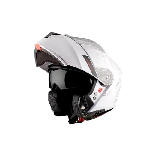 MT Casco Moto Modular FU935SV Genesis SV Solido A0 Blanco Brillo Talla S