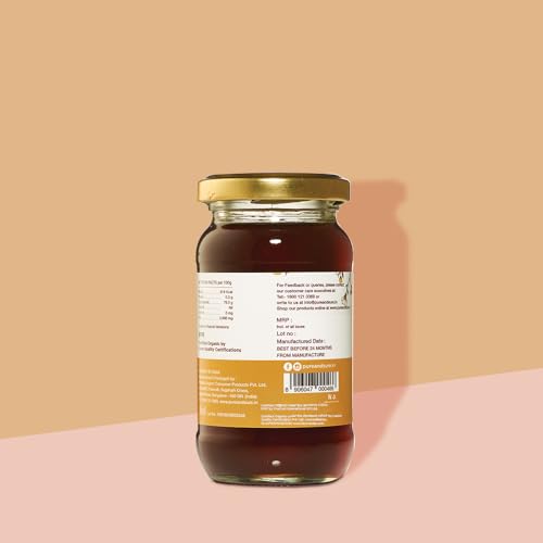Image of Pure & Sure Organic Honey 250G | 100% Raw & Natural | Organic Certified | Unprocessed & Non-Pasteurized | Rich in Anti-Oxidents & Amino Acids | No Sugar, No Adulterated (Pack of 2)
