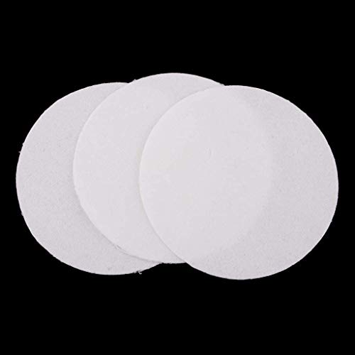 POFET 10er Mikrowellenofenpapier, 11,5 cm, rund, Keramikfaser, Papierisolierung, Keramikfaserdecke für Glasschmelzung, Bastelbedarf